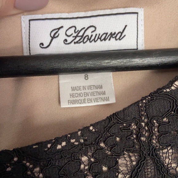 J. Howard Black Lace Semi-formal Dress - Picture 3 of 8